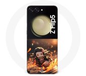 Coque Samsung Galaxy Z Flip5 Demon Slayer Nezuko 3D art anime Manga