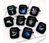 Funda para Airpods de Anime Marine Life Sea Anime, adecuada para Apple Airpods Case 1 2, accesorio inalámbrico, funda para Airpod de ballena de dibujos animados