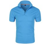 Camiseta de manga corta Polo Color sólido deportes de secado rápido Polos de verano ropa de hombre M blanco