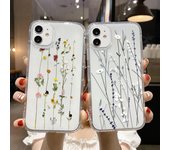 Funda para Iphone 11 Funda Iphone 14 13 12 11 Pro Max Fundas Iphone 13 Mini Xs Xr 7 8 6 S Plus Se 2022 2020 Funda trasera transparente con flores For iPhone 13 Mini