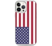 Coque iPhone - Drapeau États-Unis - iPhone 13 Pro Max - Souple - Multicolore - Moderne