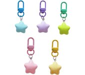 1 llavero con colgante de estrellas para niñas, mochila, estuche para auriculares, regalo creativo. color rosa