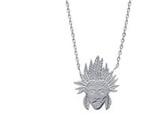 Les Trésors De Lily [N7686] - Collier Argent 'Navajos' argenté (rhodié) - 19x15 mm plata