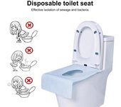 10 Uds cubierta de asiento de inodoro orinal biodegradable desechable entrenamiento baños públicos revestimiento de papel para inodoro color rosa