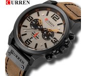 CURREN, nuevo reloj para hombre, relojes de pulsera de cuarzo para hombre de lujo de primeras marcas, relojes deportivos con fecha militar de cuero para hombre, reloj Masculino