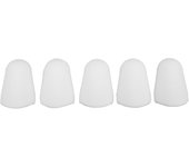 Kit de 5 protectores de boquilla de silicona para clarinete y saxofón, color blanco
