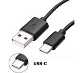 Cable USB-C Chargeur Noir [Compatible Xiaomi REDMI NOTE 8 PRO - REDMI NOTE ] Cable Type USB-C Port USB Mesure 1 Metre [Phonillico®]