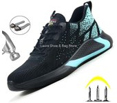 Zapatos de seguridad de moda Botas para hombre Zapatos de trabajo a prueba de pinchazos Zapatillas de deporte Zapatos con punta de acero Botas de trabajo para hombre Calzado de trabajo de construcción 36