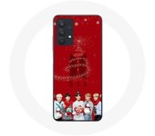 Coque pour Samsung Galaxy A32 5G BTS Bangtan Garçons Fond Rouge Cadeau de Noël 2024