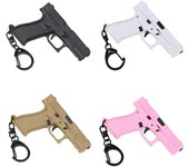 Llavero desmontable portátil con forma de pistola, decoración de arma, llavero, colgante para mochila, regalo novedoso, juguete, Mini llavero táctico Creatve 1pc negro