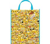 Emoji Bolsa de plástico L azul/amarillo