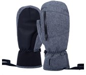 Manoplas de snowboard para mujeres y hombres, guantes de esquí impermeables, guantes de nieve con pantalla táctil para snowboard de invierno XL blanco