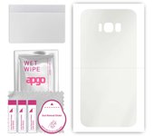 apgo MATTE Protective Skin Sticker for the back compatible with Samsung Galaxy S8 Plus, Wrap Film, Hydrogel Film, Flexible, Soft TPU with positioning