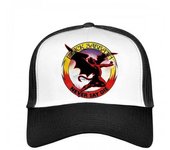 Black Sabbath Never Say Die - Gorra con panel de malla para adulto, unisex One Size blanco/negro
