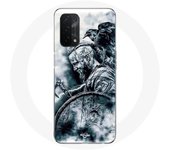 Coque Oppo A54 5G vikings ragnar lothbrok bouclier corbeau