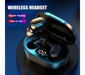 Auriculares TWS E7S Bluetooth, auriculares inalámbricos para Xiaomi Redmi, auriculares con cancelación de ruido y micrófono, auriculares manos libres verde