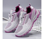 Zapatillas de running para mujer, transpirables, con cordones, informales, zapatillas de deporte para mujer, zapatillas deportivas con amortiguación de aire, zapatillas para mujer 36
