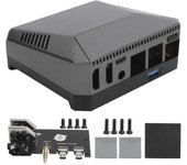 Estuche de aluminio para Raspberry Pi 4B Argon One M.2 SSD con receptor infrarrojo M.2 integrado(Para argón