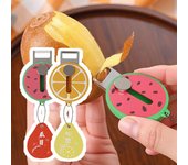 Mini pelador retráctil multifuncional y plegable para frutas, herramienta de cocina para el hogar. Orange