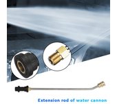 Lanza de acero inoxidable para limpieza de canaletas con hidrolavadora de 1/4 de pulgada, conexión rápida, 4000 PSI, para Karcher K2, K3, K4, K5, K6 y K7