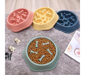 Cuenco de comida lenta para mascotas, comedero lento, cuenco de comida para perros, previene la obesidad, comedero antideslizante para perros de compañía verde