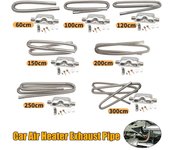 Calentador de aire para estacionamiento de 60/100/120/150/200/250/300cm, tubo de escape de acero inoxidable, ventilación de Gas para aire diésel, Kit de calentador de coche 60cm Pipe Silencer