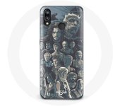 Coque pour Huawei P20 Lite Game of Thrones Saison 8 Le Trône de Fer Affiche Personnages Fond Gris