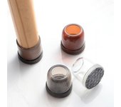 Protectores de suelo para patas de silla, diseño antideslizante y resistente a arañazos, de silicona, para muebles, 4 Uds. XS Round puro