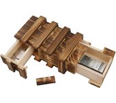 Caja de almacenamiento secreta para objetos de valor Joyero artesanal con compartimento oculto Caja organizadora de madera versátil