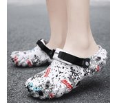 Zapatillas de playa de verano para hombre 2024, zuecos de verano para hombre, sandalias deslizantes para exteriores, zapatos de jardín para hombre, zuecos de verano para hombre, zapatos de agua para hombre 40 negro