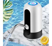 Dispensador de agua automático, bomba de botella de agua de 5 galones, recargable por USB, silencioso, portátil, eléctrico, jarra de agua potable, suministros de cocina blanco