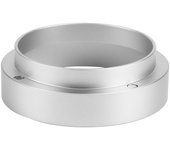 Embudo dosificador de aluminio con anillo dosificador de café con repuesto magnético para máquina de café, color plateado, 58 mm plata