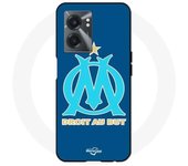 Coque Realme V23 logo om olympique de marseille bleu Fond - Maniacase