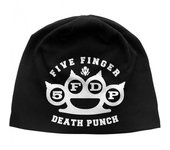 Gorro unisex con logotipo de Five Finger Death Punch para adultos One Size negro