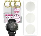 3 protectores de pantalla de hidrogel apgo MATTE para Garmin Fenix 5s, película de hidrogel, con capa de posicionamiento de fácil instalación