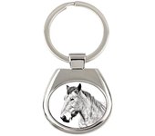 Ardennes Horse - keychain with a horse, keychain with a print, personalized pendant from the Art-Dog brand plata