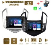 Radio de coche 2Din de 8 pulgadas para Chevrolet Cruze 2012-2015 con botón, reproductor Multimedia, unidad principal de navegación GPS Android 2din 1 + 32GB 1+32GB negro