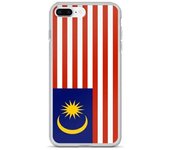 Funda iPhone - Malaisie - Drapeau - Souple - Multicolore - Compatible iPhone 8 Plus