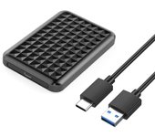 Carcasa para disco duro YC-TS6 para disco duro SSD SATA de 2,5 pulgadas con cable USB a tipo C 3.1