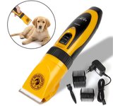 Cortadora de pelo para mascotas, tijeras eléctricas con hoja de cerámica para conejo, gato, cachorro, cortadora de pelo, cortadora de pelo, juego de afeitadora