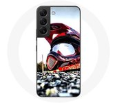 Coque maniacase pour Samsung Galaxy S21 FE Casque MotoCross