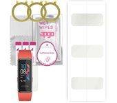 3x Apgo Protector de Pantalla de Hidrogel MATE para Huawei Band 4, Película de Hidrogel, con capa de posicionamiento fácil instalación