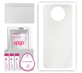 apgo Protective Skin Sticker for the back compatible with Xiaomi Redmi Note 9 5G, Wrap Film, Foil, Vinyl - Pattern Matte Transparent