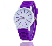 Llegó el reloj de silicona de las mujeres reloj de cuarzo casual reloj de pulsera de las señoras regalo de Navidad amarillo