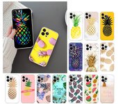 Funda de teléfono para Iphone 14 13 12 11 Pro Max Xs Max Xr X 12mini 14 Plus Se Funda de fruta de piña Funda Capa celular iphone XR