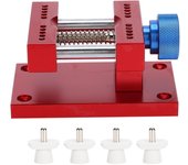 Soporte de caja de reloj ajustable de metal, base para quitar correa de reloj, herramienta de reparación de movimiento, color rojo