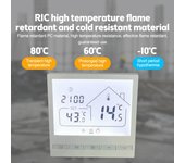 Termostato inteligente 5 + 2 termostato de calefacción eléctrica programable 16A instalación DIY pantalla LCD inteligente WiFi 16A Electric Heating blanco