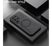 Funda magnética de cuero de lujo para Samsung Galaxy S20 S21 S24 S23 S22 Ultra FE A55 A35 A15 A05 A05S A54 A34 A24 Magsafe cubierta de carga inalámbrica Samsung S20 marrón