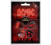 AC/DC Púa PWR-UP (Paquete de 5) One Size rojo/negro