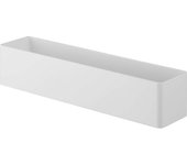 Yamazaki Jitsugyo 5967 Perchero con gancho para películas W30, color blanco, aprox.. Almacenamiento flotante a granel MIST de 30 x 7,5 x 6 cm, para baño y cocina